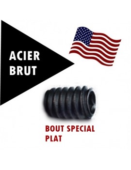 VIS-BOUT-PLAT-STHC-ACIER-UNC-UNF