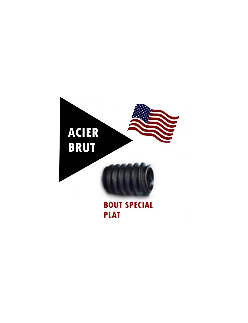 VIS-BOUT-PLAT-STHC-ACIER-UNC-UNF