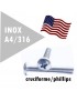 VIS AMERICAINE TH INOX A2