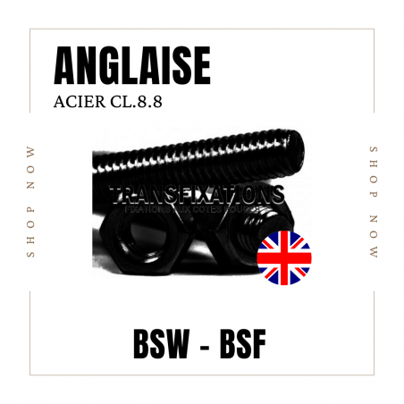 TIGE-FILETEE-BSW-BSF-PAS-ANGLAIS-ACIER TIGE-FILETEE-BSW-BSF-PAS-ANGLAIS-ACIER