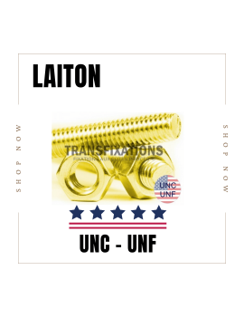 TIGE-FILETEE-UNF-UNC-PAS-AMERICAIN-LAITON