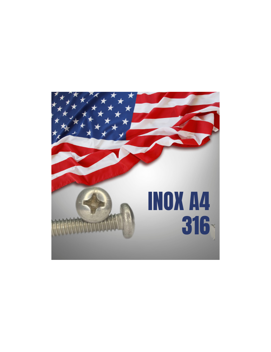 VIS AMERICAINE TH INOX A2