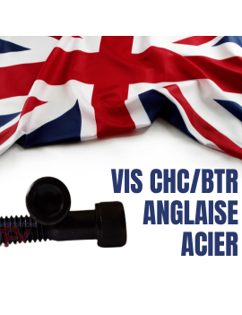 BOITE DE VIS ANGLAISES CHC/BTR, ACIER BRUT, VIS BSW/BSF