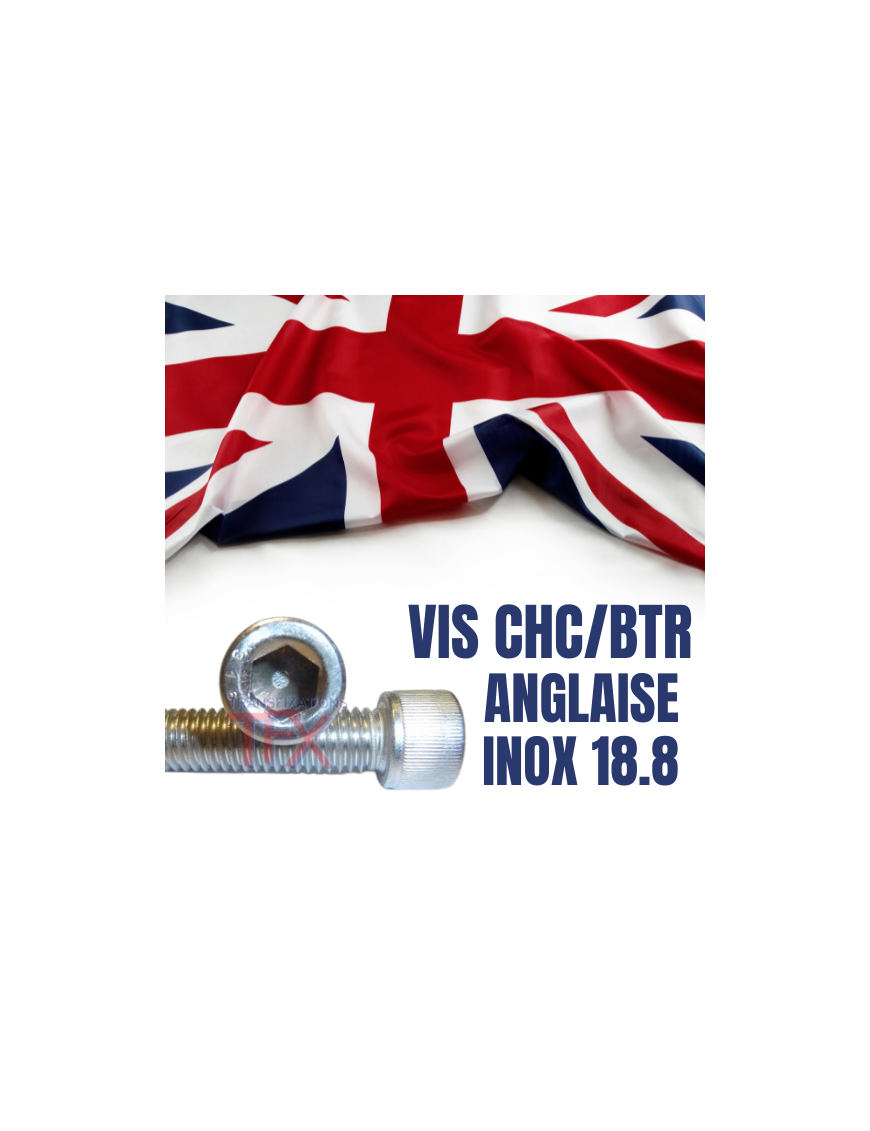 BOITE DE VIS ANGLAISES CHC/BTR, ACIER BRUT, VIS BSW/BSF