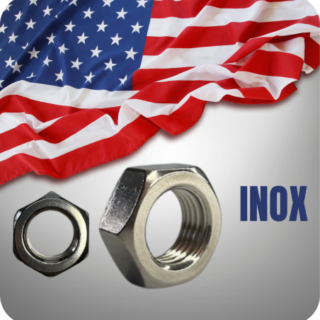 ECROU AMERICAIN BAS HM COTES POUCES AMERICAINES INOX A4 ECROU AMERICAIN BAS HM COTES POUCES AMERICAINES INOX A4