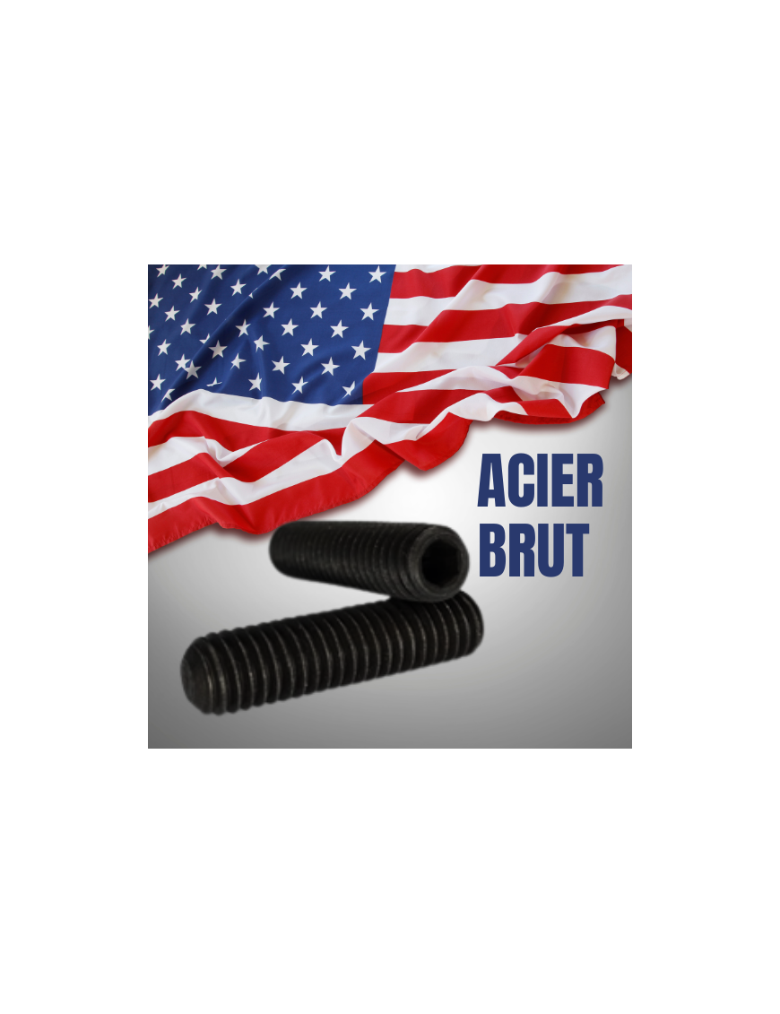 VIS-AMERICAINE-STHC-CUVETTE-UNC-UNF-ACIER-BRUT