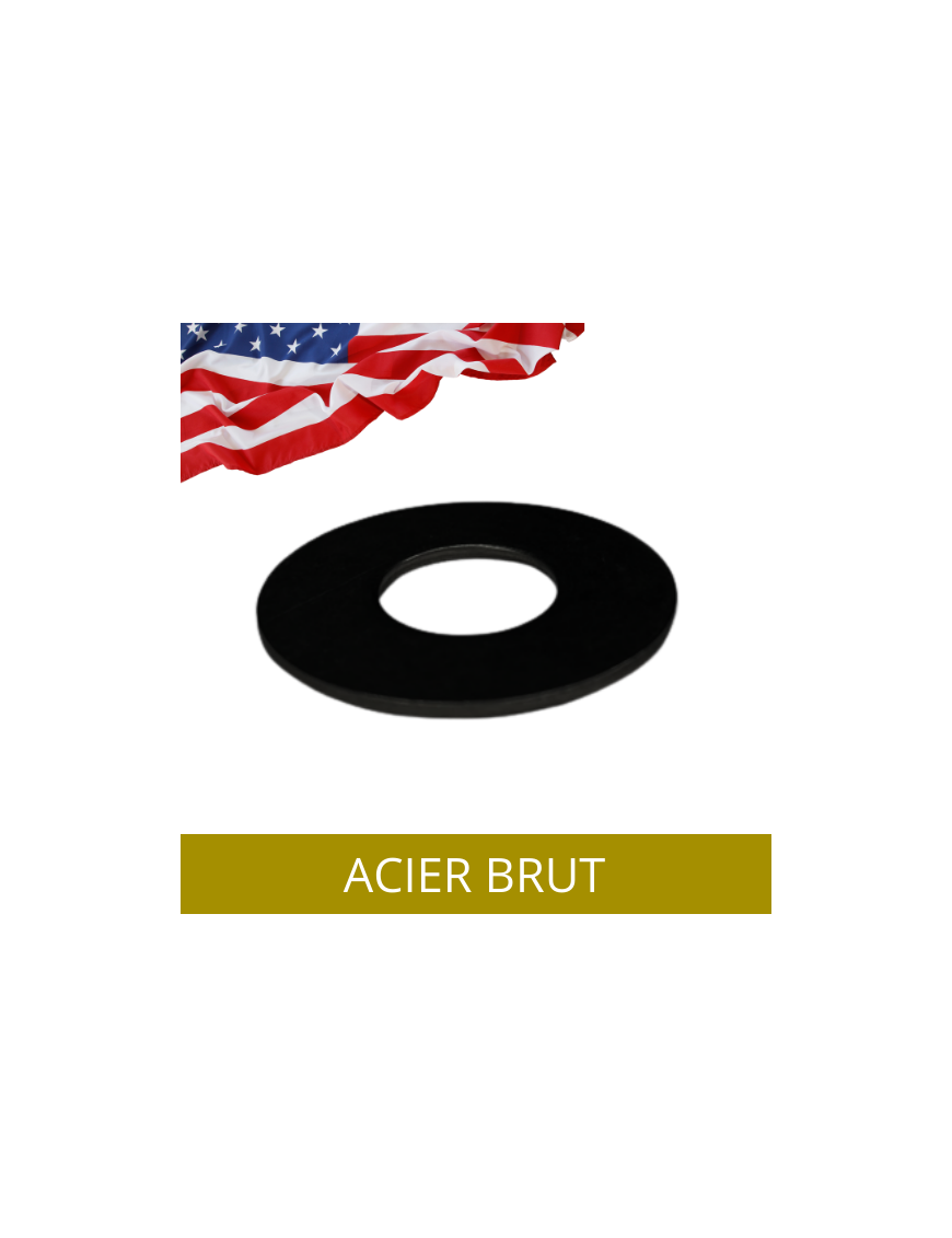 RONDELLE-AMERICAINE-PLATE-MOYENNE-ACIER-BRUT