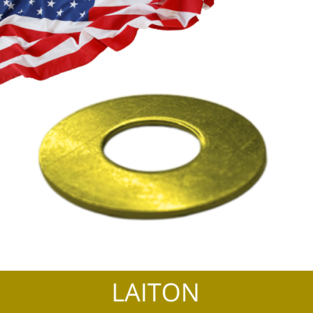 RONDELLE-AMERICAINE-PLATE-MOYENNE-LAITON RONDELLE-AMERICAINE-PLATE-MOYENNE-LAITON