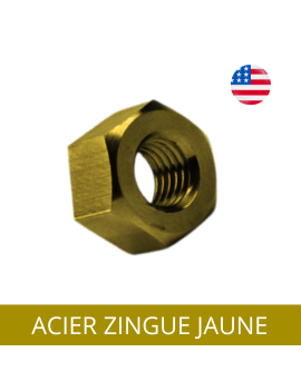 ECROU-AMERICAIN-UNF-UNC-HU-ZINGUE-JAUNE