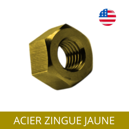 ECROU-AMERICAIN-UNF-UNC-HU-ZINGUE-JAUNE ECROU-AMERICAIN-UNF-UNC-HU-ZINGUE-JAUNE