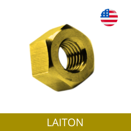 ECROU-AMERICAIN-UNF-UNC-HU-LAITON ECROU-AMERICAIN-UNF-UNC-HU-LAITON