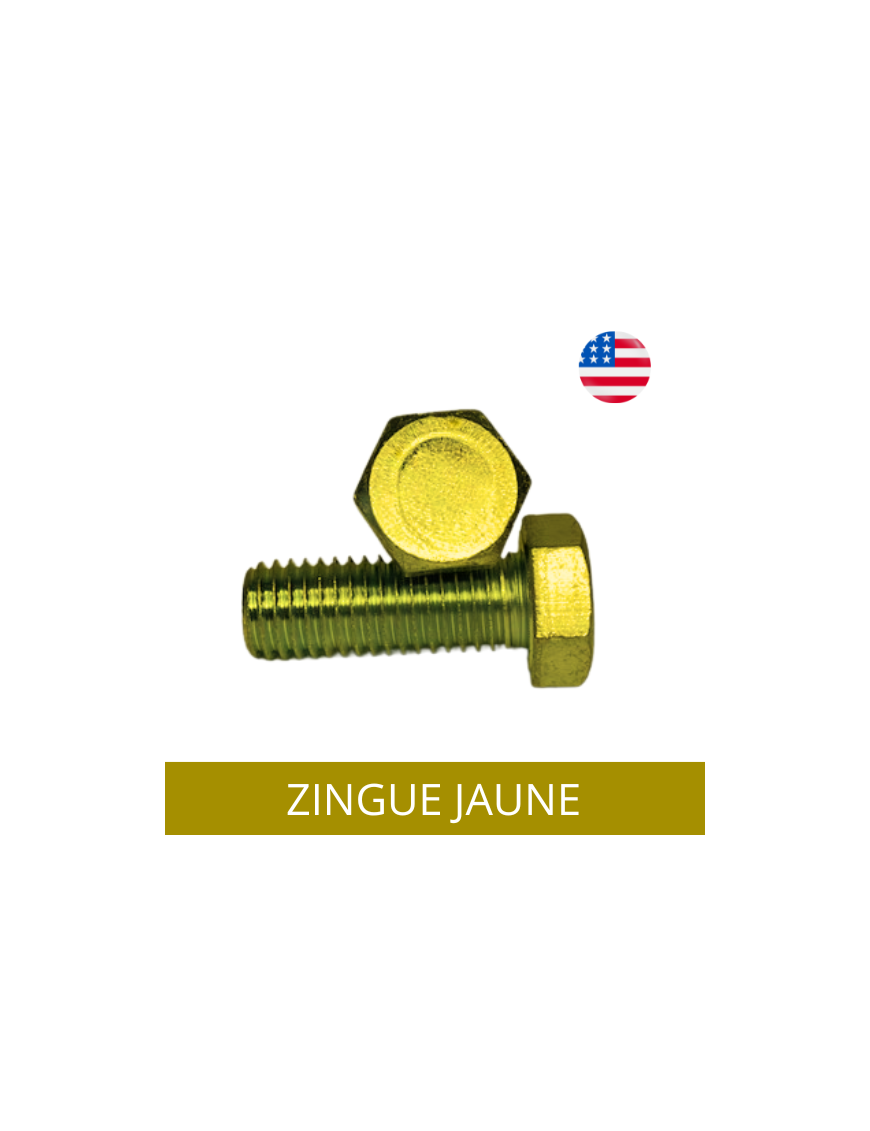 VIS-AMERICAINE-TH-UNF-UNC-ACIER-ZINGUE-JAUNE