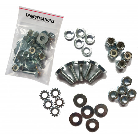 KIT VISSERIE AMERICAINE TETE HEXAGONALES ACIER ZINGUE BLANC GR.5 KIT VISSERIE AMERICAINE TETE HEXAGONALES ACIER ZINGUE BLANC GR.5